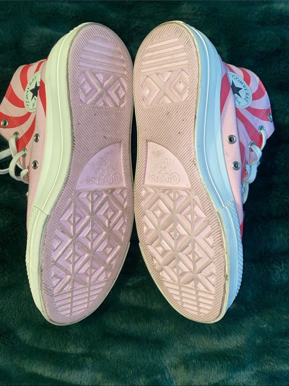 Converse Pink Swirl High-Top Sneakers - Picture 4 of 5